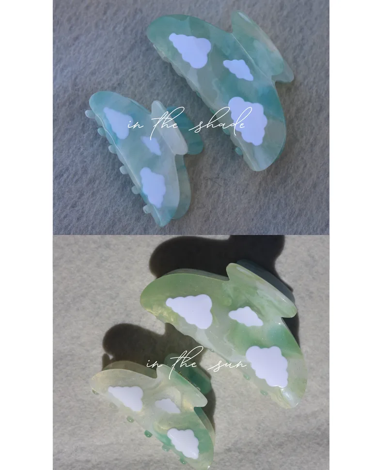 kaxi large cloud color changing claw clip