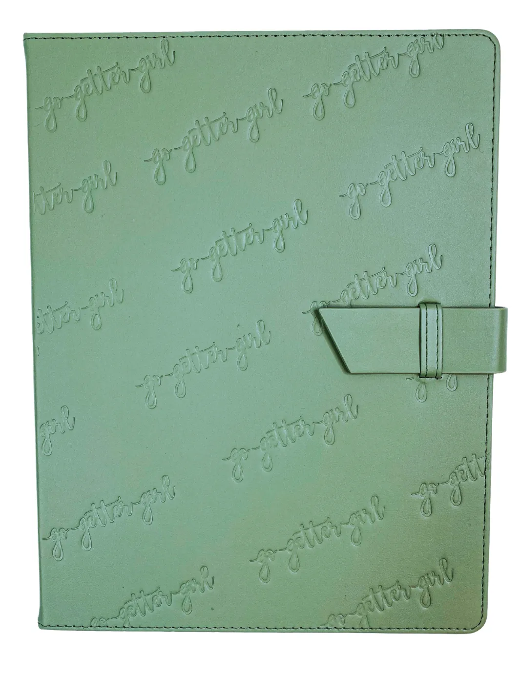 Large Premium Lined Notebook - Belt Closure- Serena Sage