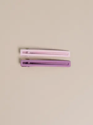 Leia Hair Clips Set – Mauve   Pink
