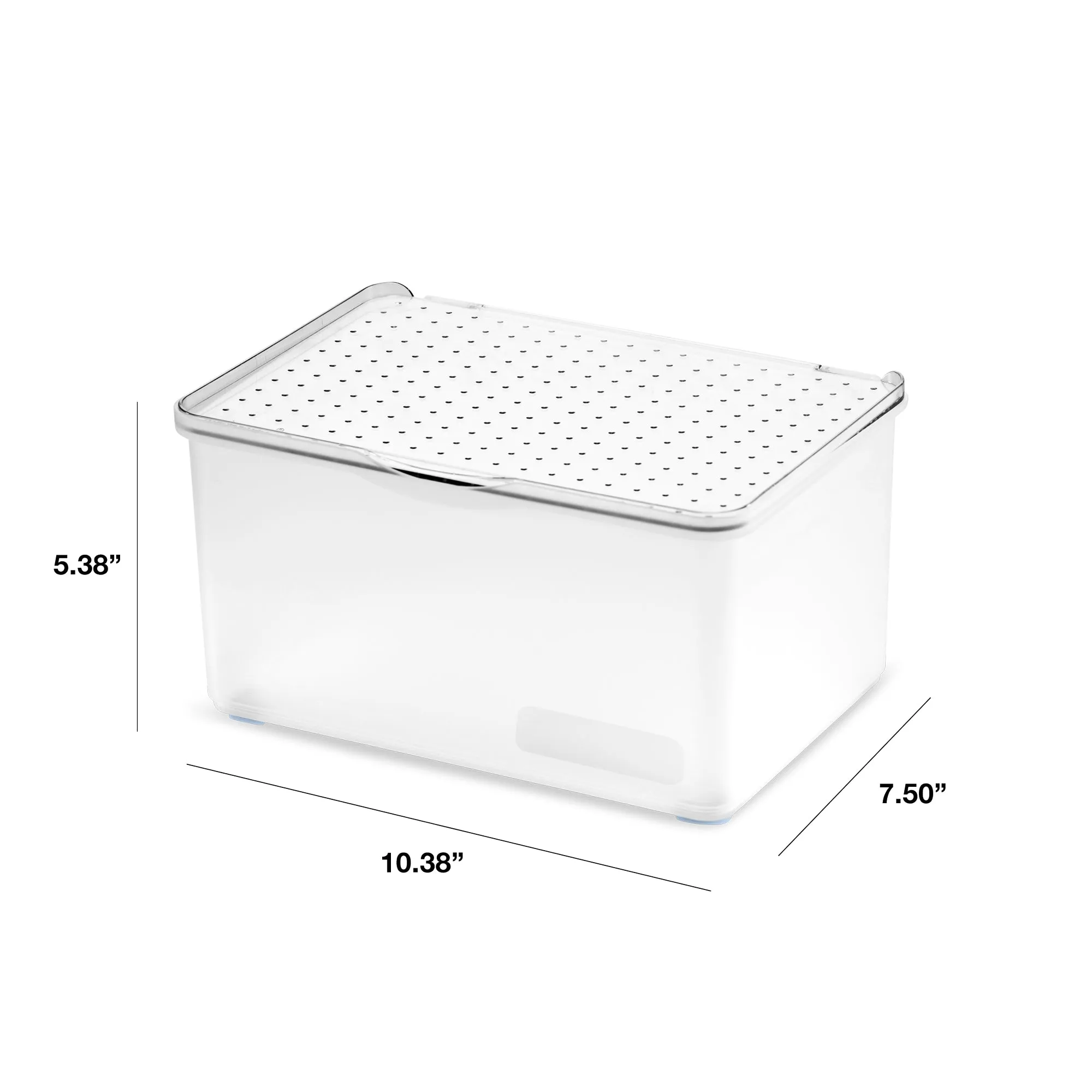 Lid Bin with Dry Erase Labeling