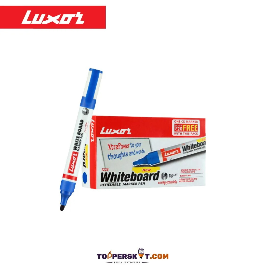 Luxor Whiteboard Marker-Blue ( Pack of 1 )