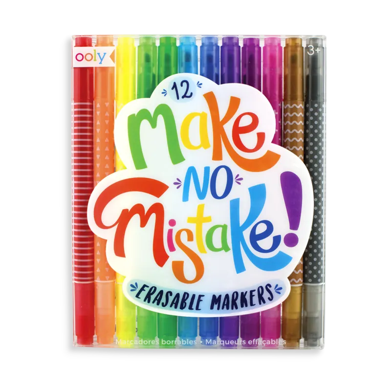 Make No Mistake Erasable Markers - Set of 12