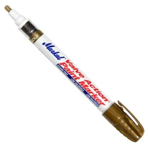 Markal Valve Action Paint Marker Gold 96827