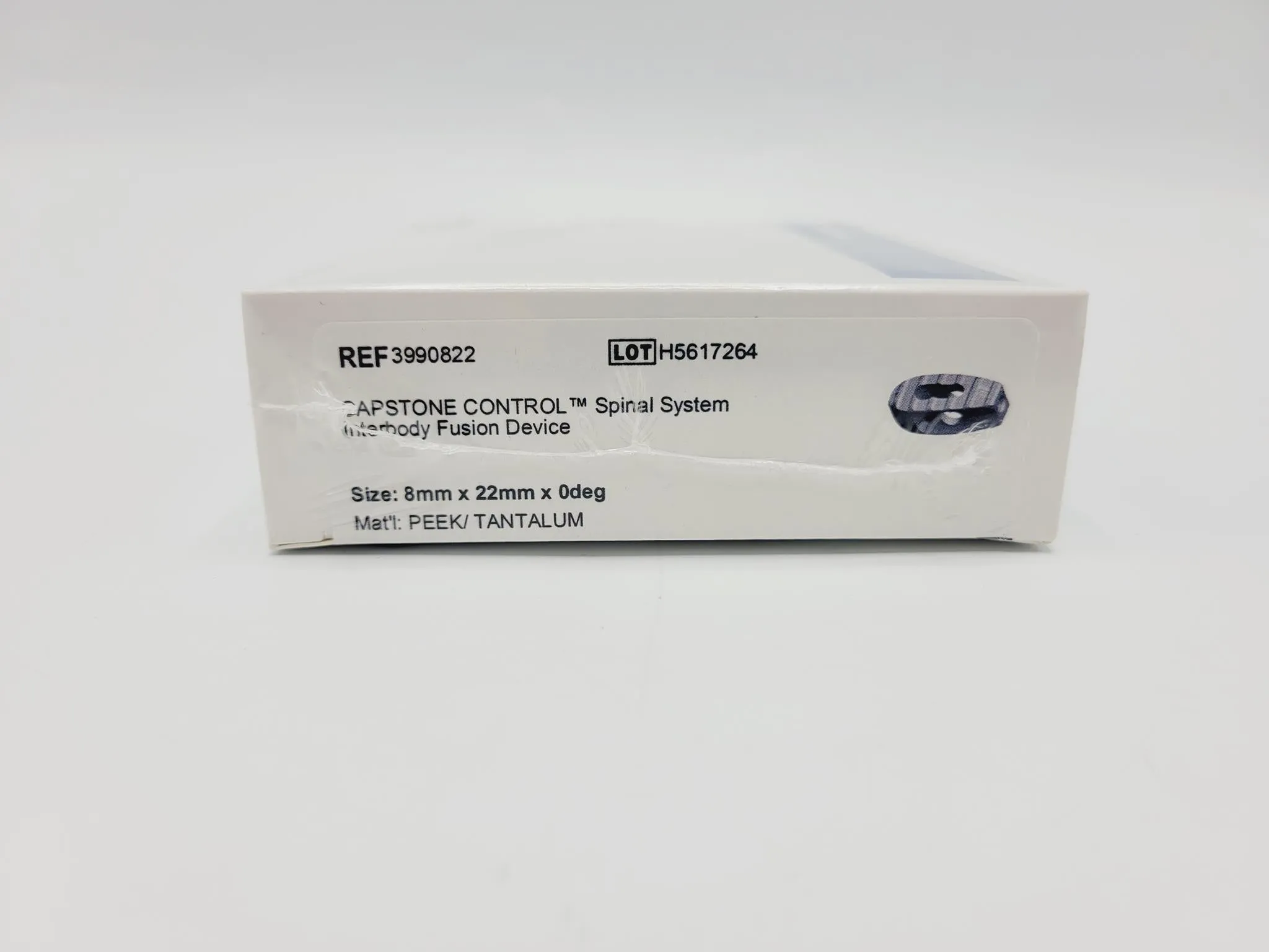 Medtronic 3990822 0 Deg 8mm x 22mm Capstone Control Interbody Fusion Device
