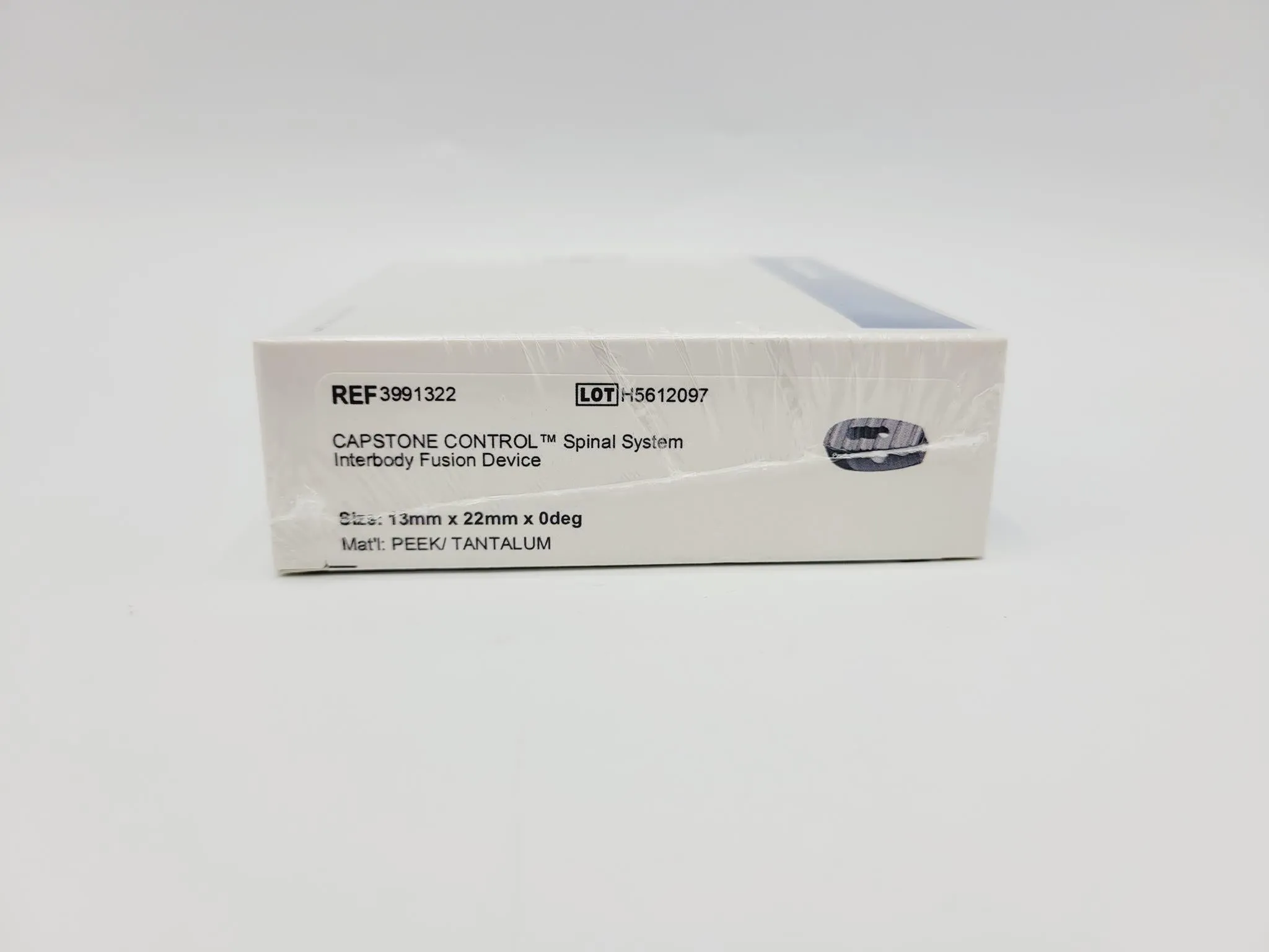 Medtronic 3991322 0 Deg 13mm x 22mm Capstone Control Interbody Fusion Device