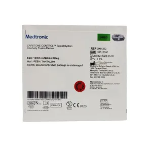 Medtronic 3991322 0 Deg 13mm x 22mm Capstone Control Interbody Fusion Device