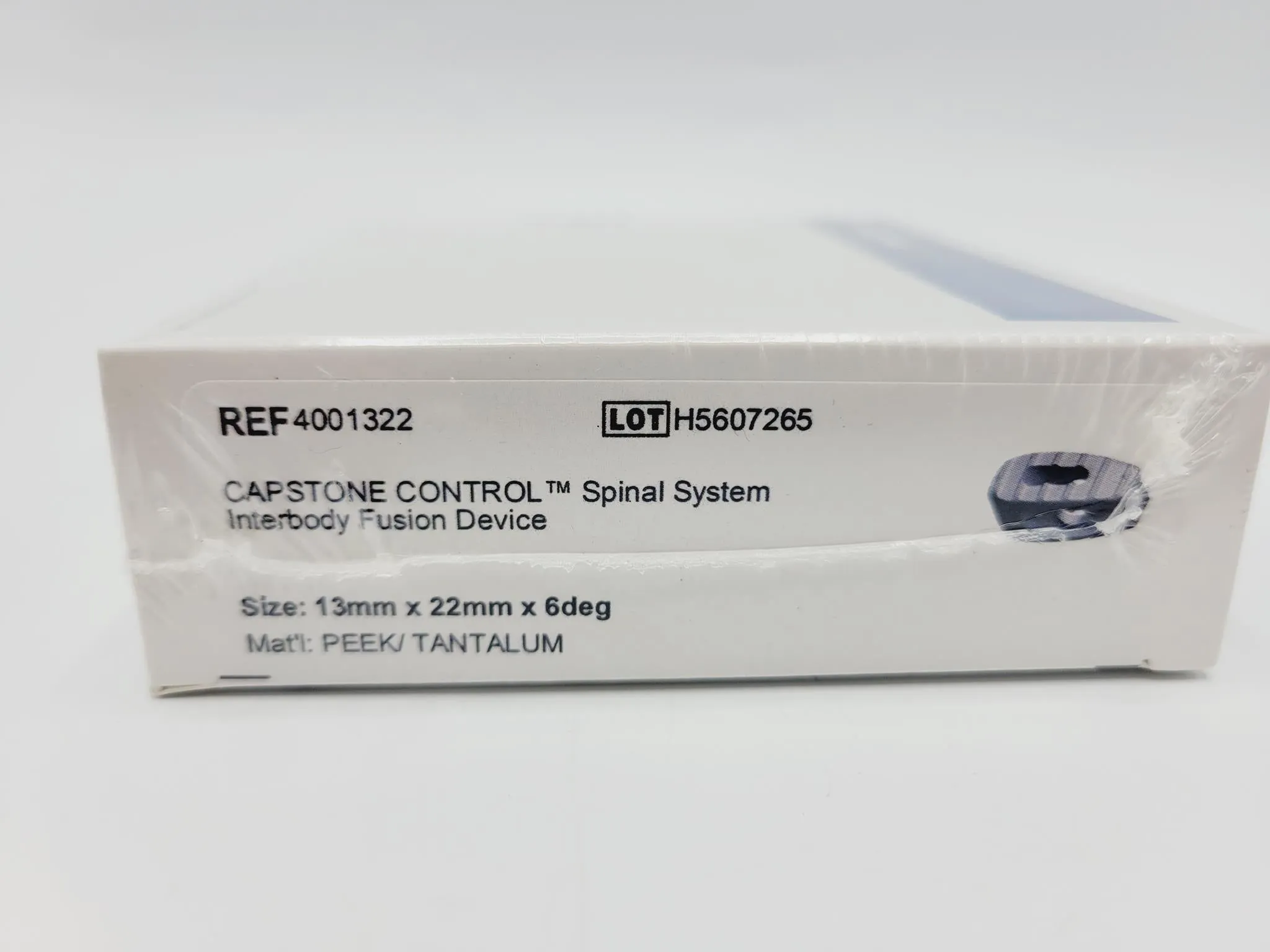 Medtronic 4001322 6 Deg 13mm x 22mm Capstone Control Interbody Fusion Device