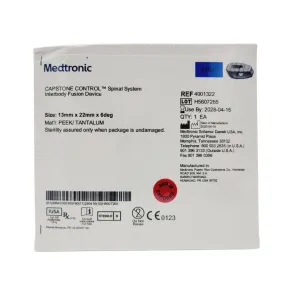 Medtronic 4001322 6 Deg 13mm x 22mm Capstone Control Interbody Fusion Device