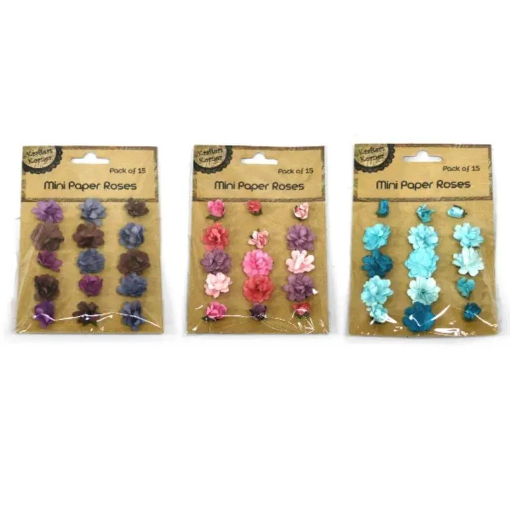 Mini Paper Roses Pack of 15