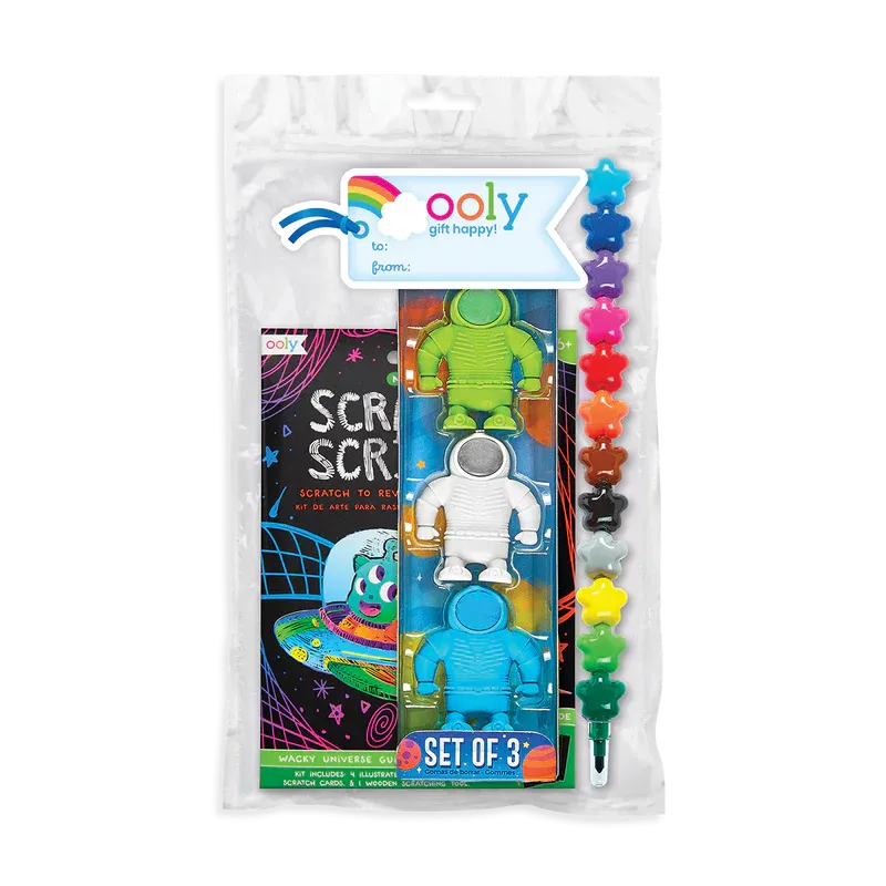 *NEW* Ooly Galaxy Astronauts Happy Pack (with scratch art)