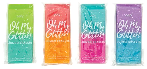 Oh My Glitter! Jumbo Erasers