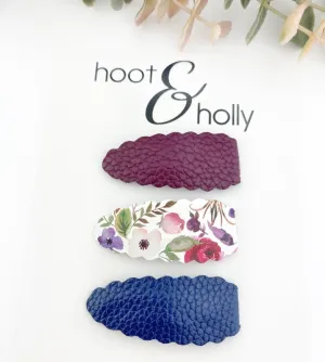 Oh Snap Clips - Dark Floral