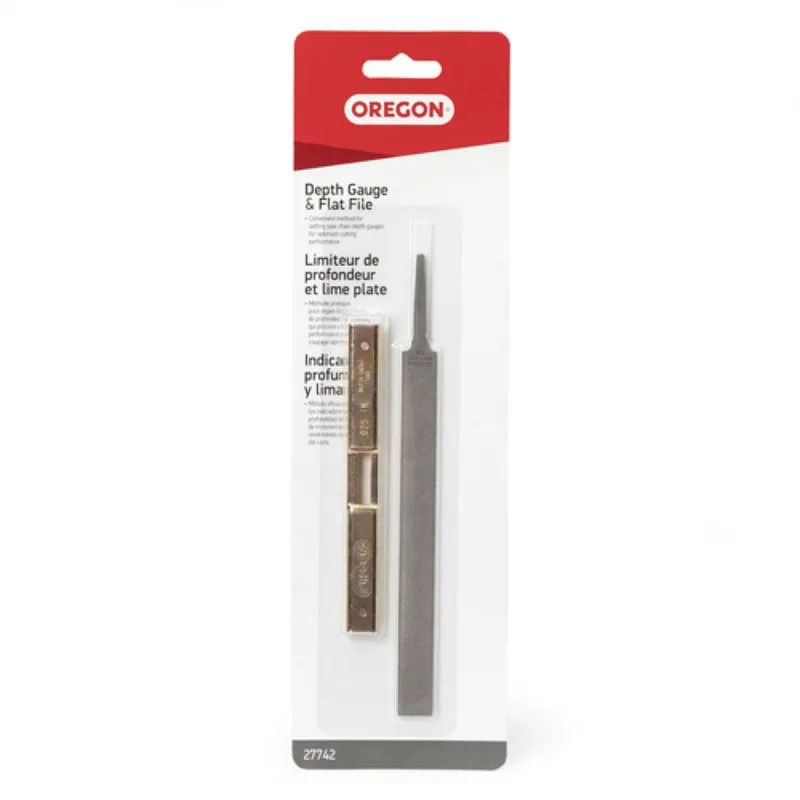 Oregon 27742 Depth Gauge Tool with Flat File, Steel :CD: QUANTITY: 1