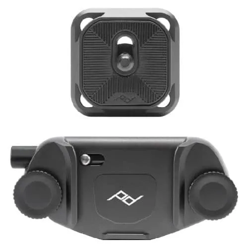 Peak Design Capture Camera Clip v3, Black - with Standard Plate