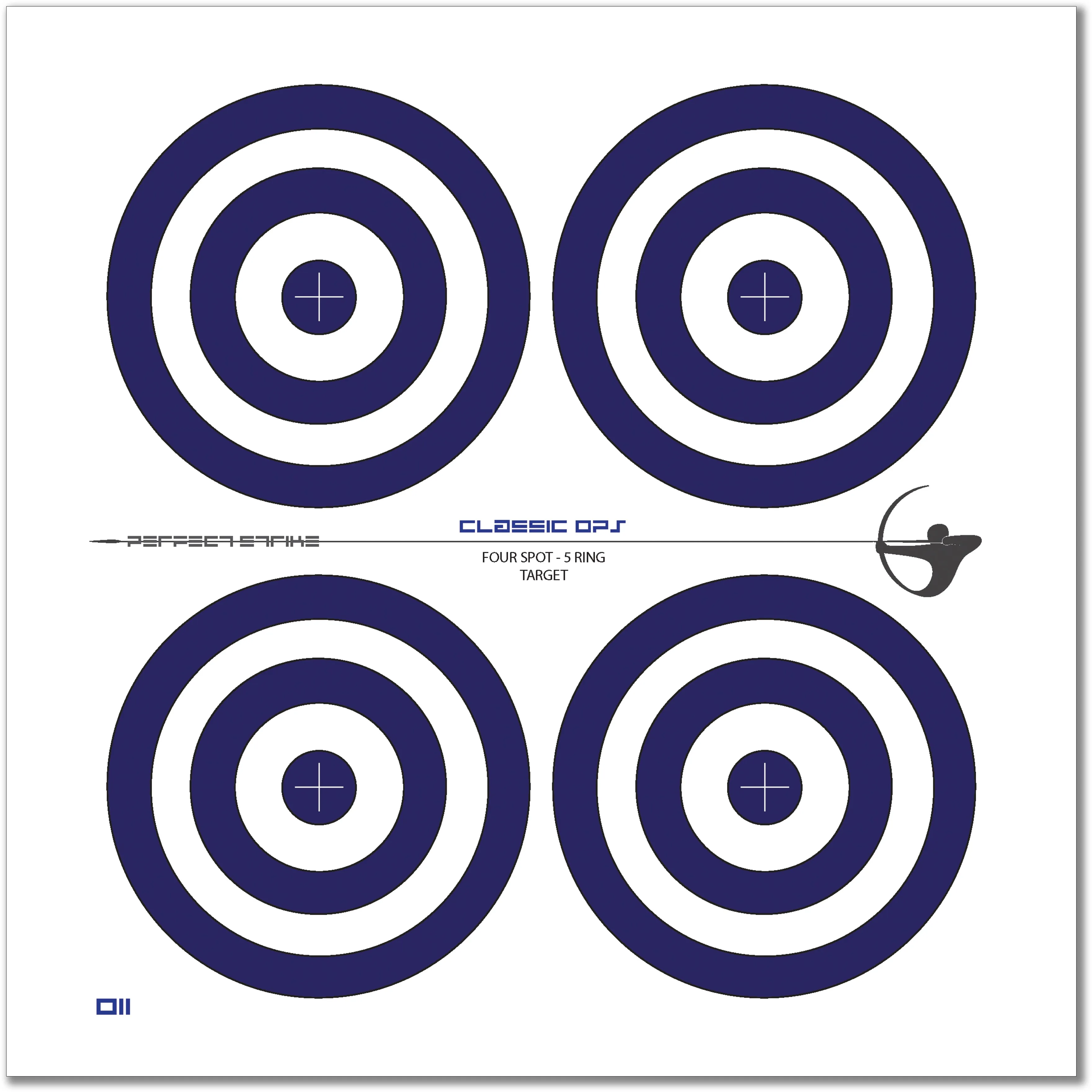 Perfect Strike Archery TARGETS. Classic OPS 011. (12" x 12") (12 Targets)