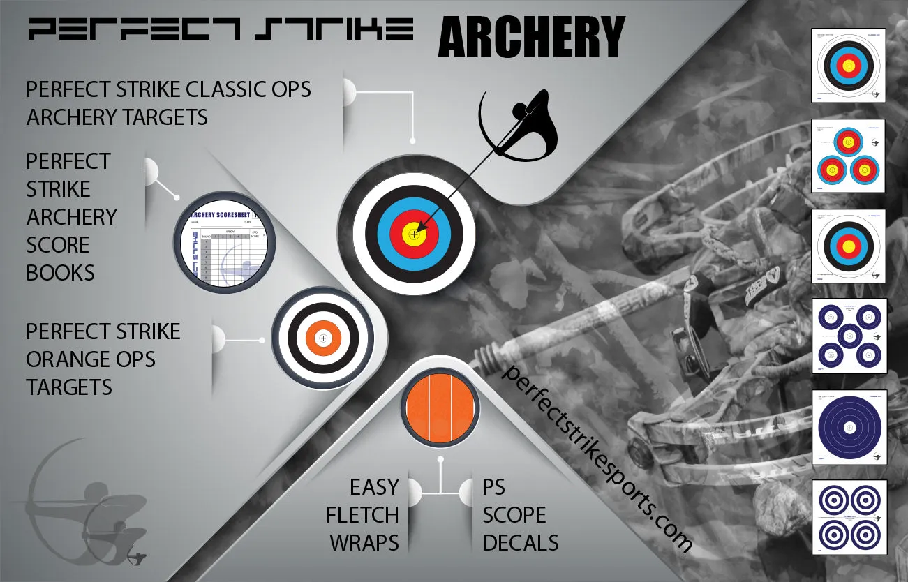 Perfect Strike Archery TARGETS. Classic OPS 011. (12" x 12") (12 Targets)