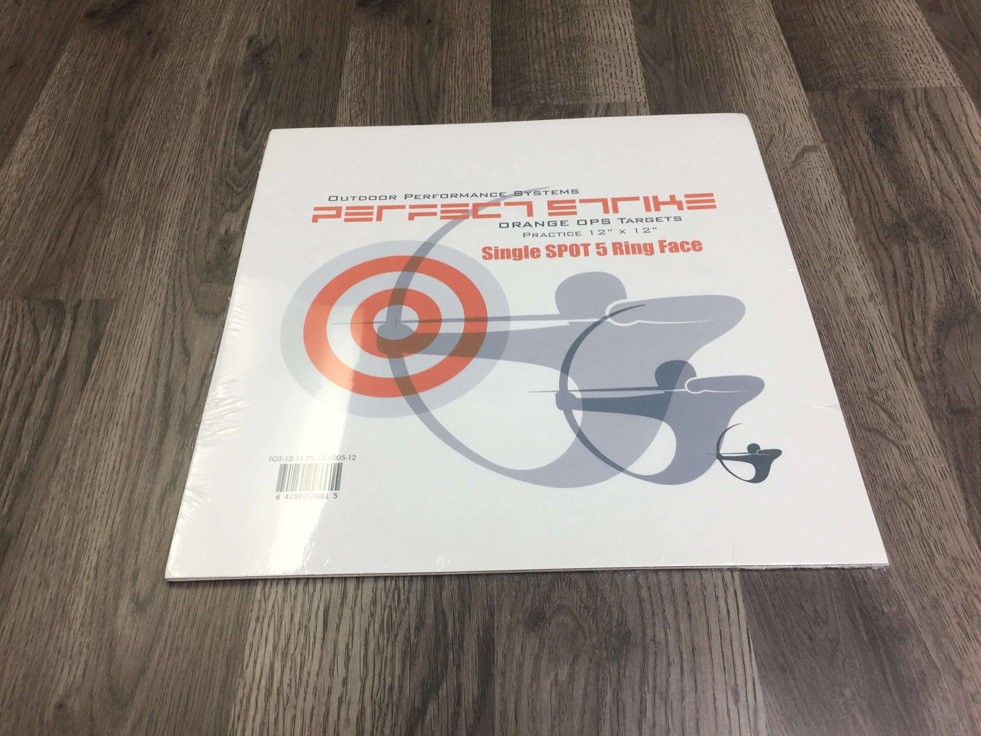 Perfect Strike ARCHERY Targets. ORANGE OPS No. 005. Single Spot Targets. 12" x 12". (12 Targets.)