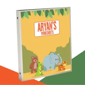 Personalised Binder<br/>Jungle Theme