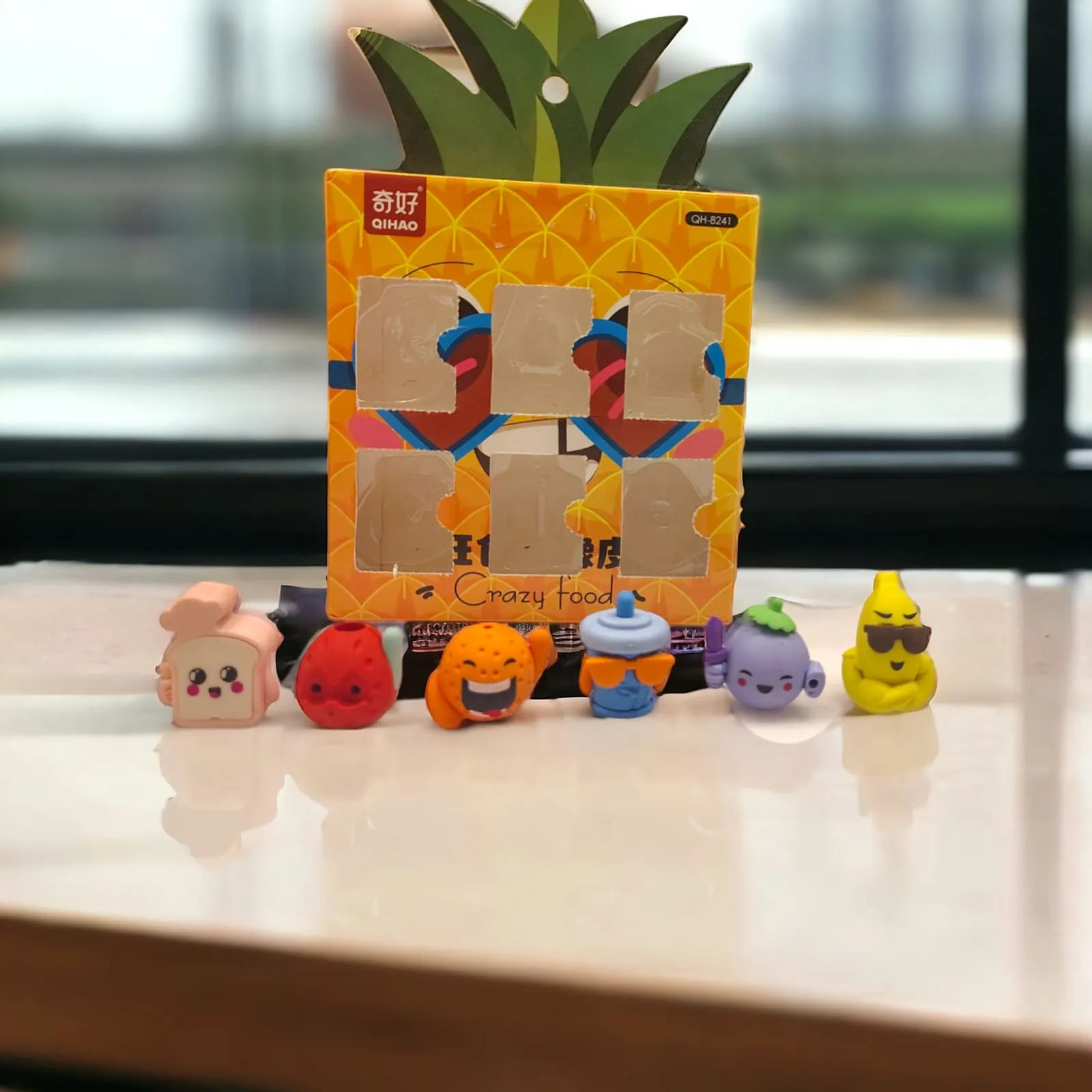 Pineapple Theme Eraser Set.