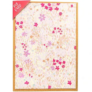 Pink Flower DIY Card