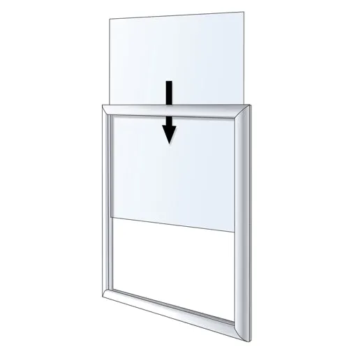 POSTO-STAND™ Quick Change Slide-in Sign Holder 24x36 (SINGLE FRAME OFFSET)