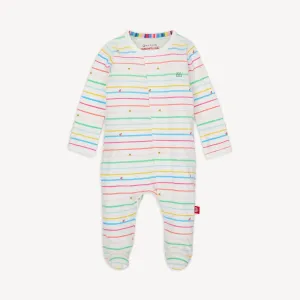 Rainbow Road Organic Cotton Magnetic Footie