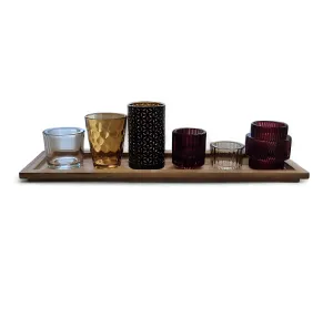 Season's  6 Candle Display Tray