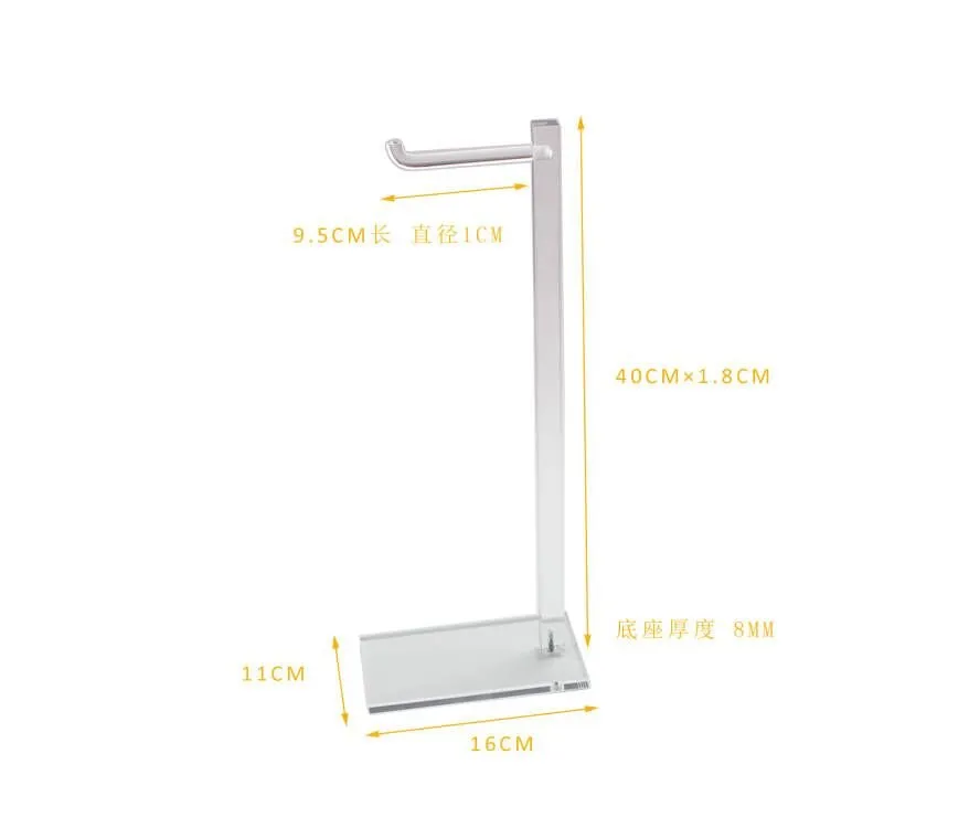 Set of 10 Acrylic Display Stands for Handbags on Tabletops