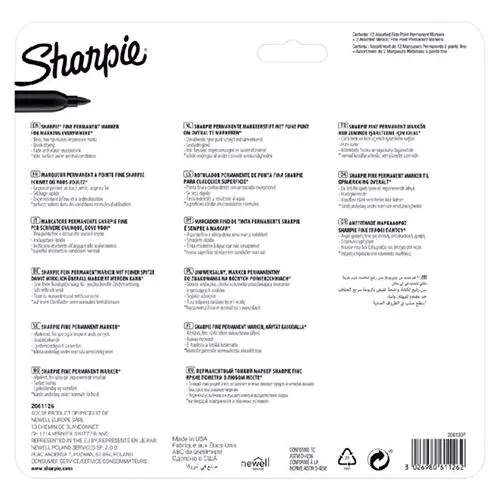 Sharpie Classic And Metallic Fine Point Permanent Marker Assorted 14 Pieces
