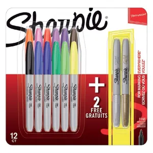Sharpie Classic And Metallic Fine Point Permanent Marker Assorted 14 Pieces