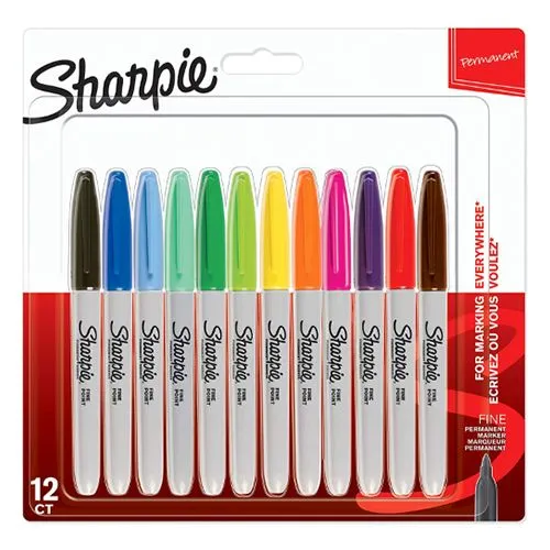 Sharpie Fine Point Permanent Marker Assorted 14 Pieces