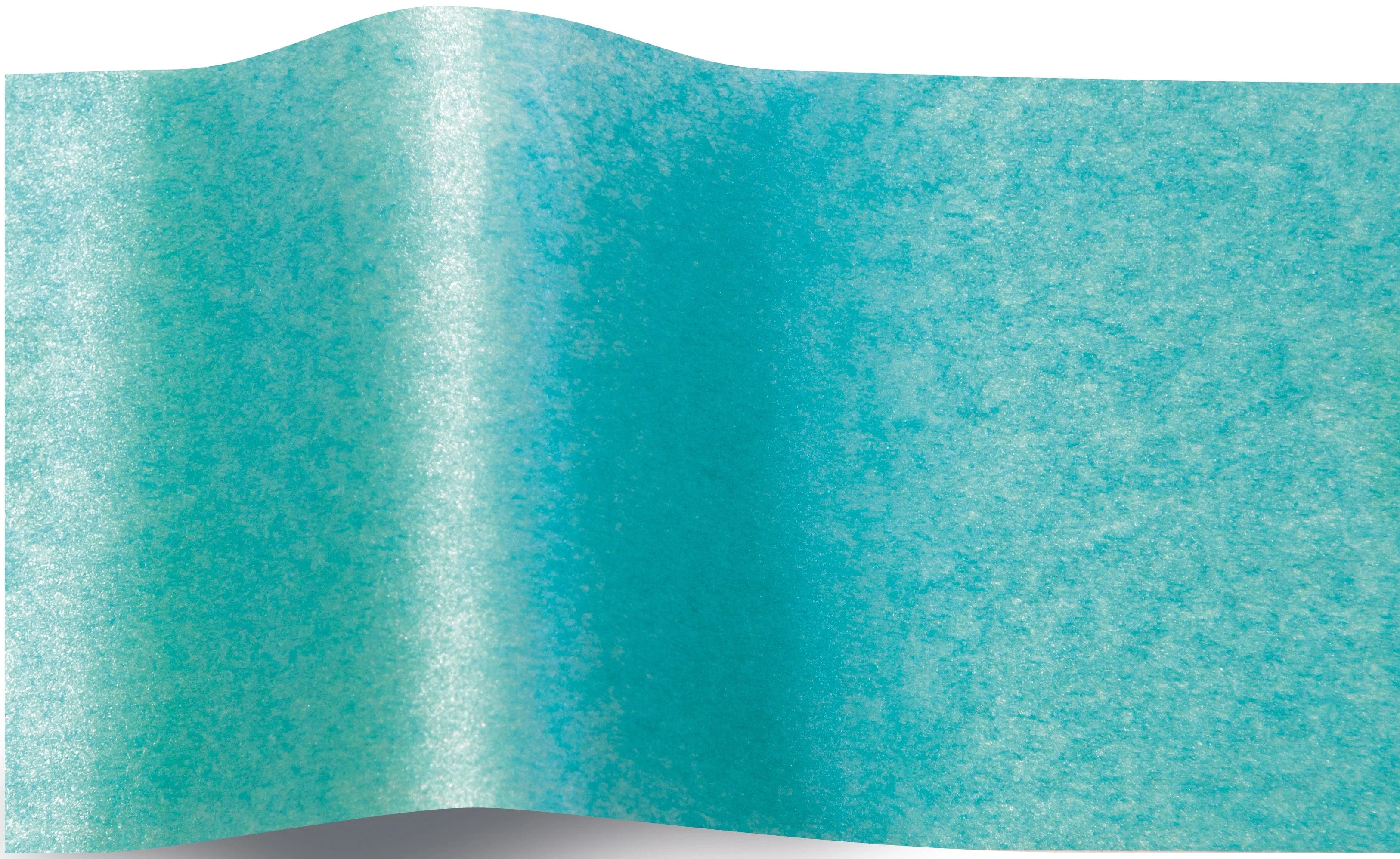 Shimmery Bright Turquoise Pearlesence tissue paper 70x50cm - 20 sheets