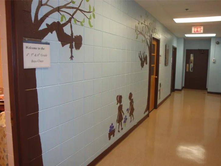 Silhouette Fun for Boys Wall Mural