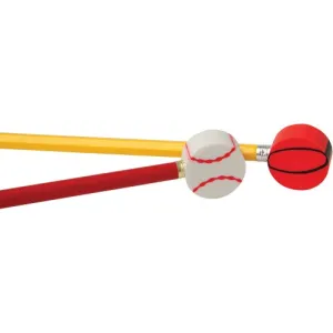 Sport Eraser Pencil Tops Kids Stationery (One Dozen)