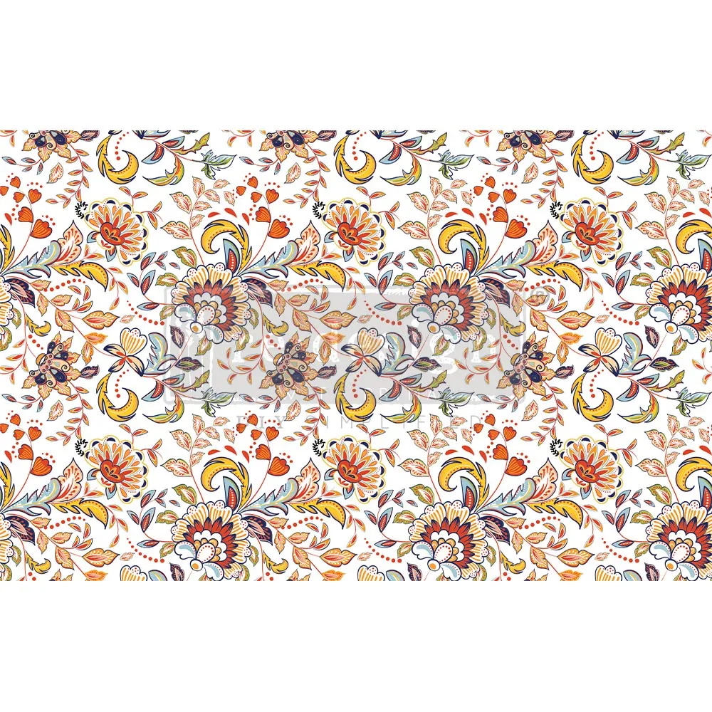 Tangerine Spring Decoupage Decor Tissue Paper
