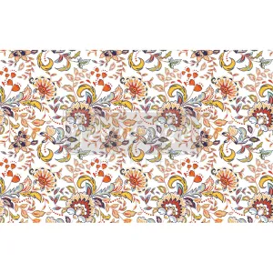 Tangerine Spring Decoupage Decor Tissue Paper