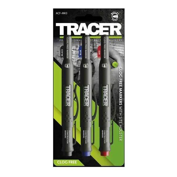 Tracer Clog Free Markers - 3 Piece