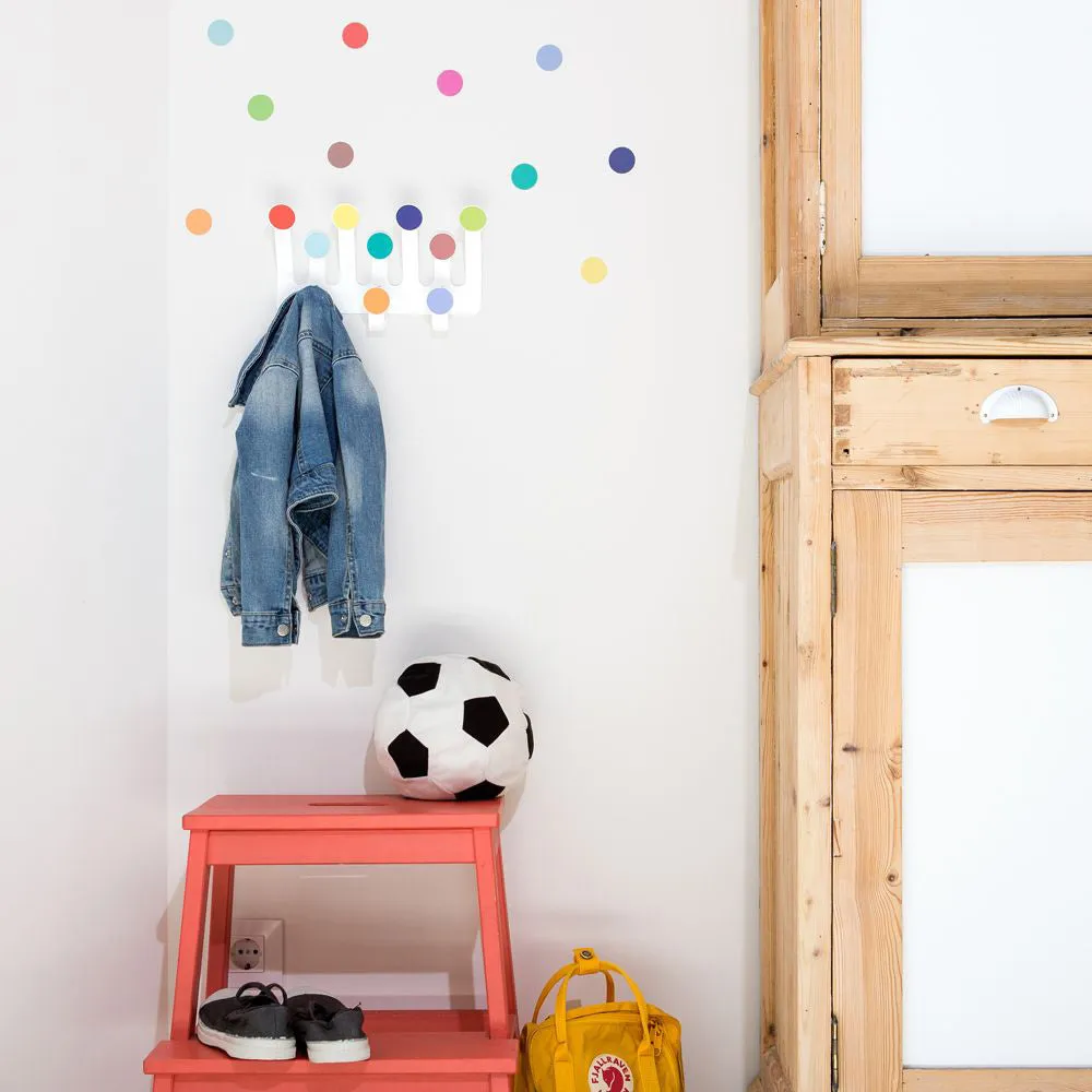 Tresxics Wall Hook Dots & 10 Wall Stickers Colours