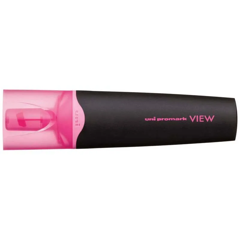 Uni Promark View 5.2mm Chisel Tip Assorted Colours Highlighter x 36's pack (USP-200)