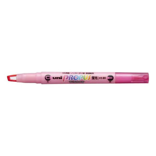 Uni Propus Window Double-Ended Highlighter 4.0mm/0.6mm Pink