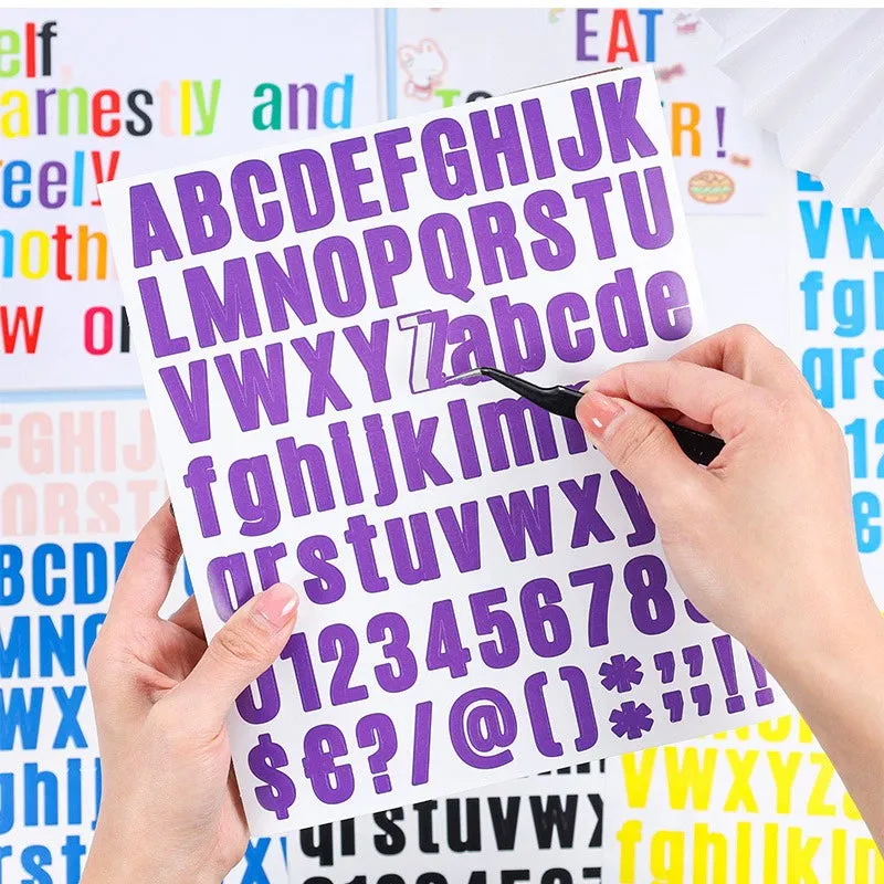Vibrant Palette Stickers - Unleash Your Creativity with Playful Alphanumeric Accents