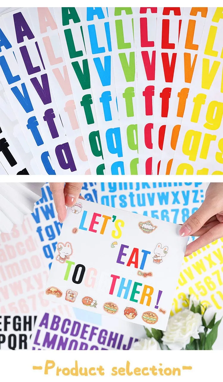 Vibrant Palette Stickers - Unleash Your Creativity with Playful Alphanumeric Accents