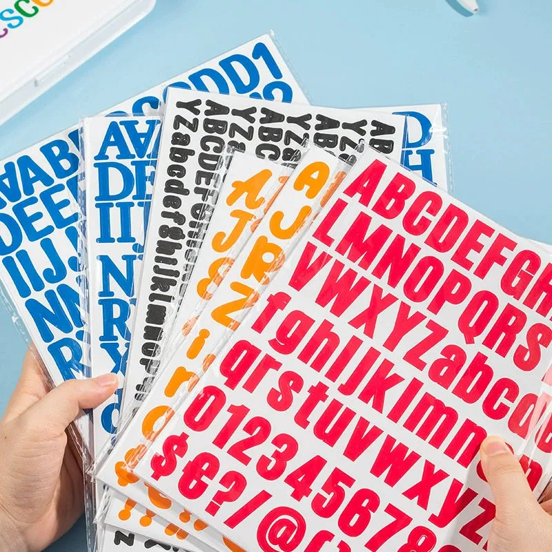 Vibrant Palette Stickers - Unleash Your Creativity with Playful Alphanumeric Accents
