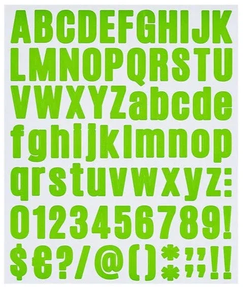 Vibrant Palette Stickers - Unleash Your Creativity with Playful Alphanumeric Accents