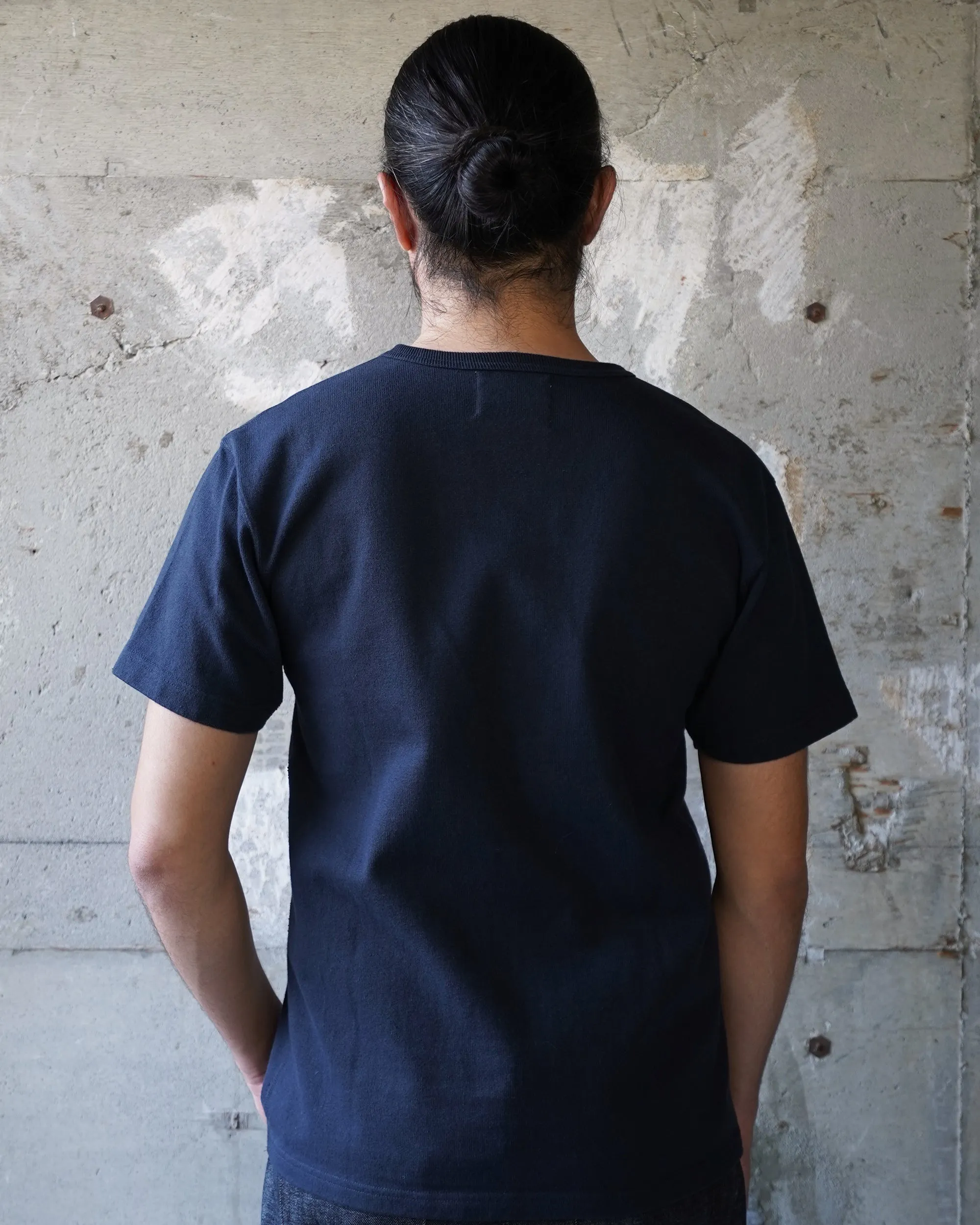 Wonder Looper 409gsm Double Heavyweight T Shirt - Navy