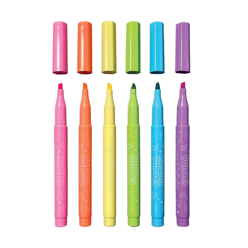 Yummy Yummy Scented Pastel Highlighters - 6 pk