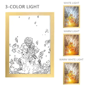 Zenitsu Painting Design 3D Night Light
