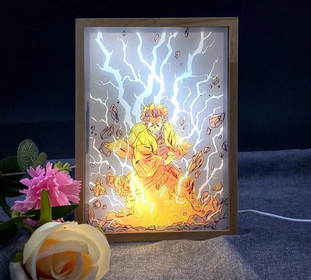 Zenitsu Painting Design 3D Night Light